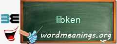 WordMeaning blackboard for libken